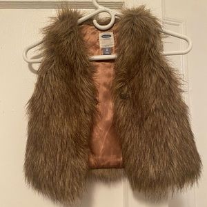 Toddler girl fur vest